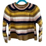 Madewell  Striped Tilden Pullover Crewneck Wool Blend Sweater Photo 0