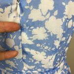 Disney Alice Mini Dress M Blue White Colleen Atwood A-Line Belted Floral Lace Photo 7