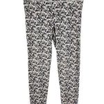 Aerie Medium Leggings Pink Gray Black Floral Abstract Print Pull On Cropped 1690 Photo 0