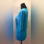 Jones New York - Turquoise V-Neck Quarter-Sleeve Top Size L Photo 1