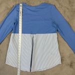 J.Jill Striped Tunic Top Long Sleeve Layering Blue White Size‎ M Minimalist Size M Photo 4