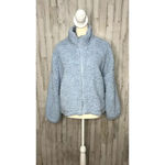 Urban Outfitters  Women's Size Medium Blue Casual Winter Sherpa Full‎ Zip Jacket Photo 2