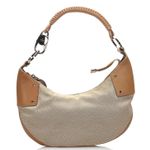 Gucci Vintage  Small Canvas Moon Hobo Shoulder Bag Beige Photo 0