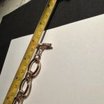 Victoria's Secret Victoria’s Secret Rose Gold Tone & Rhinestone Bracelet 8 Inch Angel Wings Photo 6