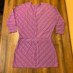 Athleta  Dress Tunic Small Sparkledust Purple Silver 3/4 Dolman Sleeve V-neck Photo 5