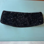 Black Sequin Bandeau Crop Top Size XS Photo 5