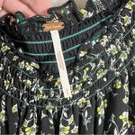 Free People Black White Rose Valley Off The Shoulder Top Photo 3