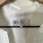 House Of CB  Nicolette Poplin Shirtdress Long Sleeve Open Front MinI Dress XS Photo 6