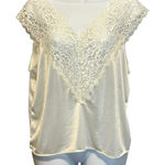 VTG Y2K Collections ETC M Lace Slip Top Satiny Cottagecore Romantic Coquette Size M Photo 0