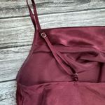 David's Bridal DB Studio Women's Midi Slip Cowl Dress 10 Merlot Burgundy Garnet Red Adjustable Photo 6