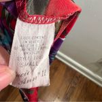 Vintage Lucie Ann II Robe Red Purple Floral Sheer Stripe S Photo 8