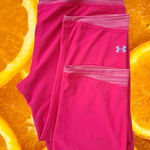 Under Armour Pink and Orange Short Leggings Size Medium Photo 0