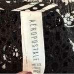 Aeropostale  Black & White Crochet Back Shrug One Size Photo 6
