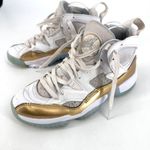 Jordan  Air Womens Jumpman‎ Size 8 White Gold Retro Basketball Shoes DR9631- 107 Photo 5