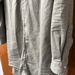 Frank & Eileen Mary Shirtdress Famous Denim Distressed Dress Green Small ALTERED Photo 5