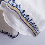 World Market Embroided Square Lined Bohemian Mini Dress White Size L Photo 4