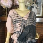 Roaman’s ROAMAN'S PINK & GRAY CHIFFON TOGA WRAP STYLE SHEATH DRESS NWT (34W) Photo 8