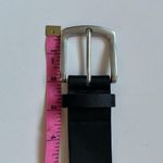 Target Black faux leather belt w/ silver buckle Photo 2