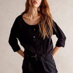 Free People We The Free Redone Tee Shirt Black Small Photo 0