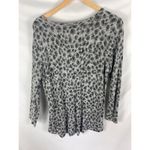 Soma  Animal Print Soft Long Sleeve Top Size Medium Photo 2