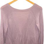 Lululemon  Unity Drop Back Long Sleeve Sweater Cashmere Blend‎ Dusty Rose Size 6 Photo 2