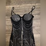 Black Dress with Silver Embellishments Photo 1