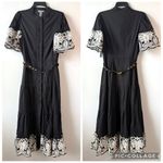 Love by Design  Southampton Embroidered Maxi Dress Black Gardenia M Photo 2