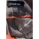 Bebe Women’s Pants Sz 6 Classic Lined Straight Zip Brown Metallic Cream USA NWT Photo 13