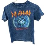 Live Nation woman’s size M (small) Def Leppard stone washed tee shirt Blue Size M Photo 0