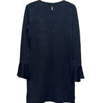 Libby Edelman  Women's Black Embossed Pattern‎ Dress Bell Sleeves Size M Photo 1