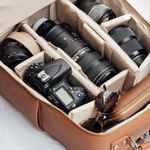 Elegant Tan Leather Women's Backpack Photo 3