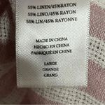 Rails  Sloane‎ Rose Stripe Tie-front Top Linen Blend Women’s Size Large Photo 5