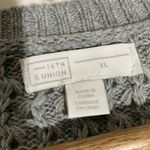 14th & Union Women’s Popcorn Knit Bubble Sweater XL NWT Gray Photo 6