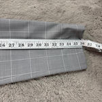 Theory NWOT  Women Gray White Plaid Treeca 2R Cyrus Grid Wool Dress Pants Size 6 Photo 6