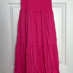 Gap  Vibrant Pink Maxi Dress‎ Women’s Medium Casual Preppy bold going out summer Photo 0