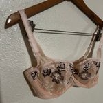 Etam cream black lace embriordery Balconette Bra 34D Tan Size undefined Photo 1