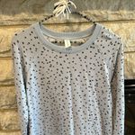 Bare Necessities blue sweatshirt with black heart, print size small Photo 5