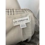 Liz Claiborne Vintage  Grey and cream Plaid check single button Blazer Size 14 Photo 2