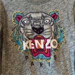 Kenzo Sweatshirt Dress with embroidered signature tiger on front. Size XL Gray Photo 2