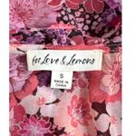 For Love & Lemons Floral Grace Blouse Sheer Chiffon Pink Carnation Size S Photo 5