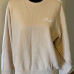 PINK - Victoria's Secret PINK Victoria’s Secret “Ivy” Fleece Tan/ Beige Sweatshirt Photo 0