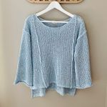 POL Pullover Knit Sweater Blue Sz Medium Photo 0