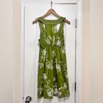 Max Studio  100% Cotton Mini Dress‎ with Floral Design - sz L Photo 1