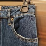 💕ROUJE💕 Raw Hem High Rise Button Fly Ankle Jeans ~ Blue 27 Photo 4