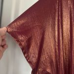 Forever 21 Contemporary Women’s XL Metallic Belted Wide Leg Jumpsuit Luxe Glam Photo 4