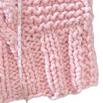 Free People x Loopy Mango Cabin Fever Pink Cable Sweater Tunic OS Merino Wool Photo 4