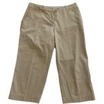 IZOD  Saltwater Chinos Tan Khaki Crop‎ Pants Photo 0