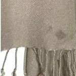 Women’s Bundle 3 Oblong Scarfs Solid Neutral Color Fringe Tan Orange Brown Tan Photo 12