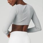 Alo Yoga Ribbed Long Sleeve Crop Photo 1