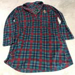 Ralph Lauren Lauren  Plaid nightgown long sleeve fleece Photo 0